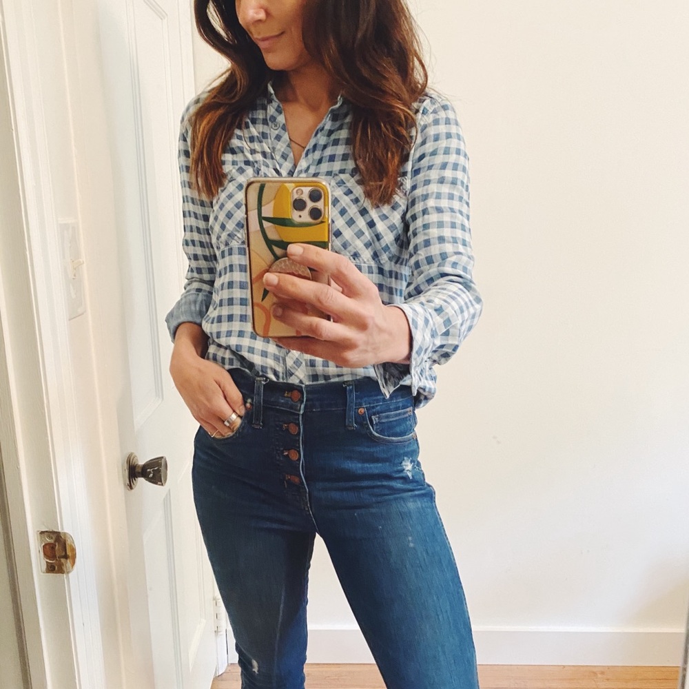 RAILS gingham button down sz Small
